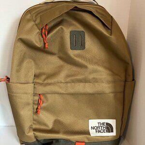 The North Face Top Loader Daypack - Tan With Logo-New with Flaw.